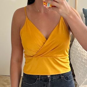 Zara Gold Yellow Top